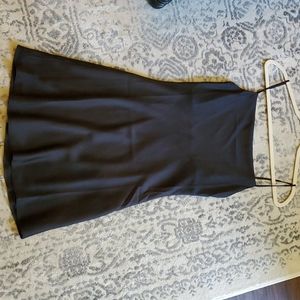 Black silk dress